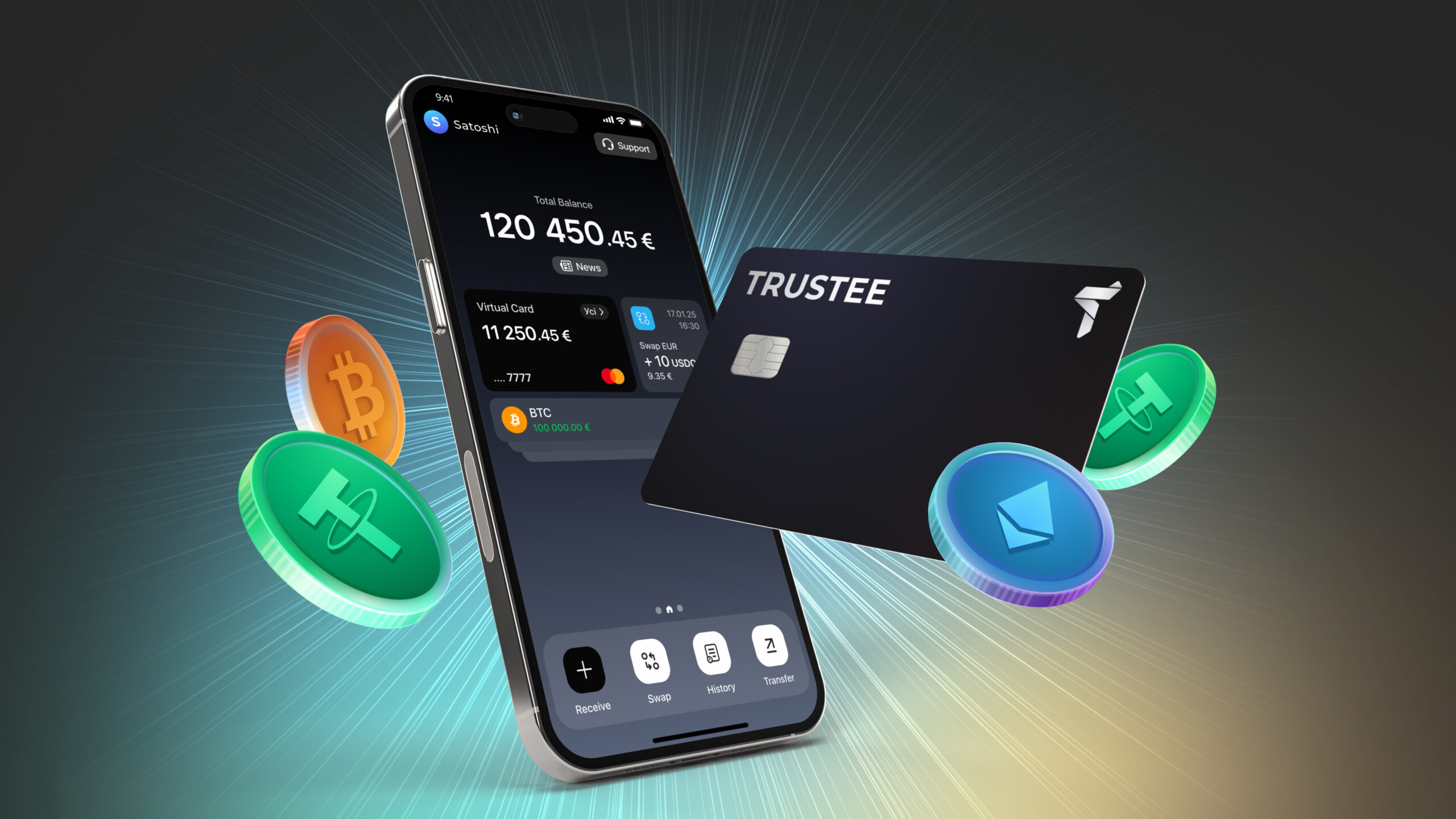 Команда Trustee Plus представила оновлений криптогаманець з вбудованою карткою