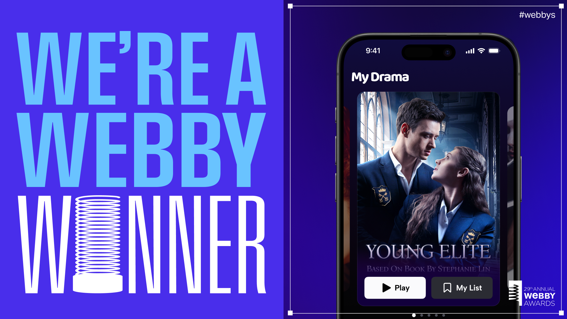 Український My Drama отримав нагороду на The Webby Awards